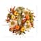 24" Pumpkin, Sunflower Artificial Autumn Wreath With Decorative Ribbon
